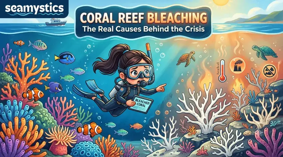 coral reef bleaching causes
