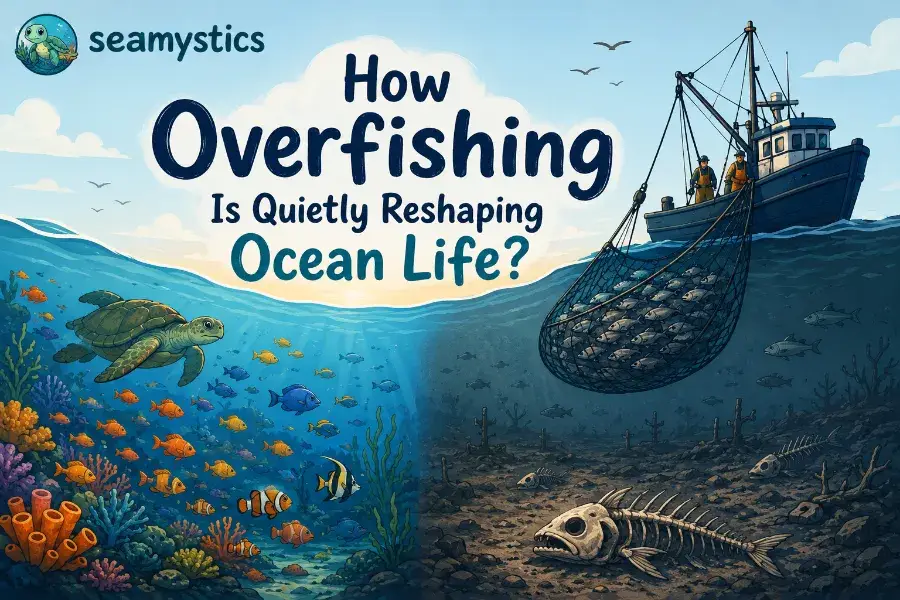 overfishing effects ocean life.