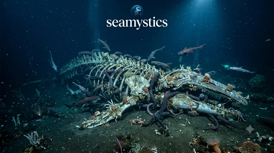 How a Whale Carcass Feeds the Seafloor for Decades