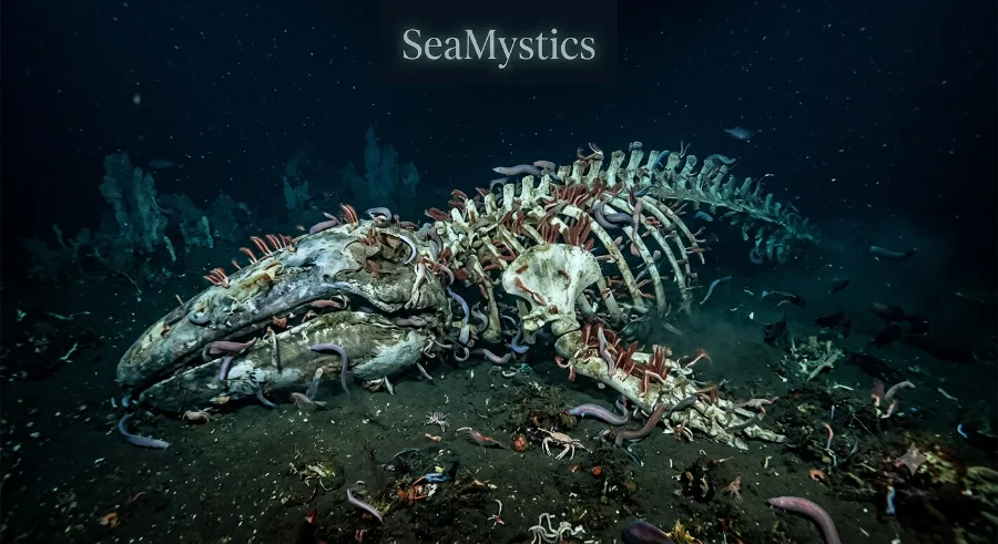 How a Whale Carcass Feeds the Seafloor for Decades