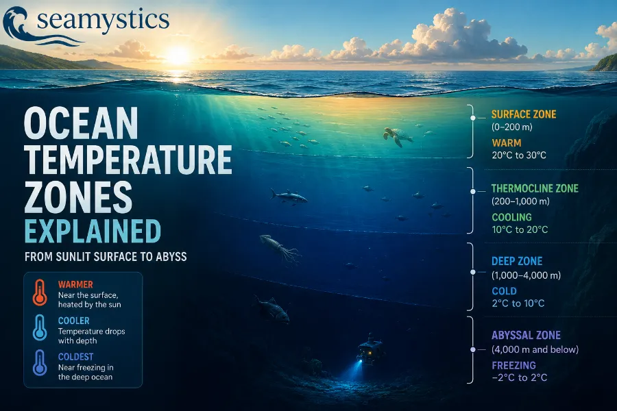 how ocean depth affects temperature