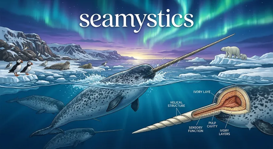 Narwhal tusk biology and Arctic life