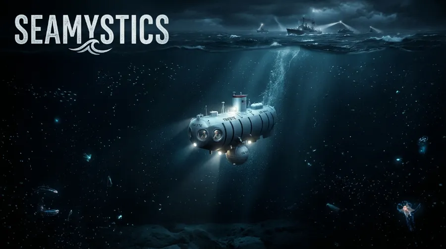 bathyscaphe Trieste historic dive