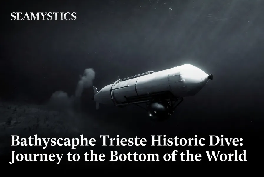 bathyscaphe Trieste historic dive