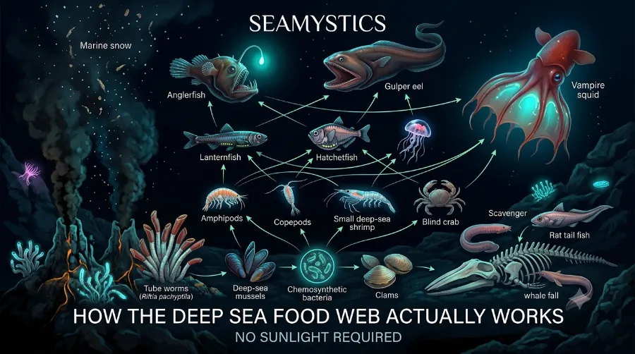 deep sea food web