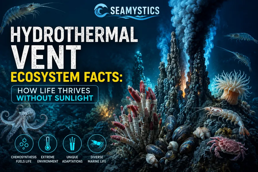 hydrothermal vent ecosystem facts