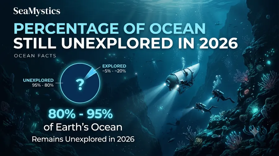  percentage of ocean still unexplored