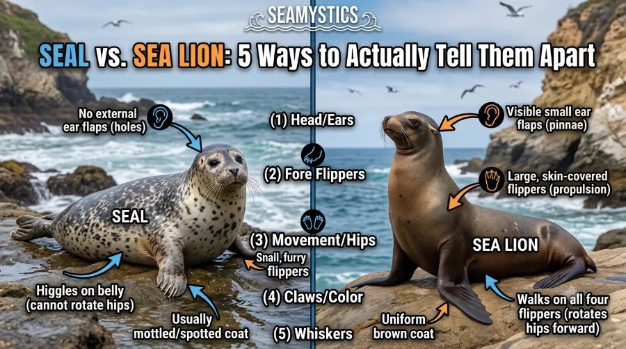 seal vs sea lion