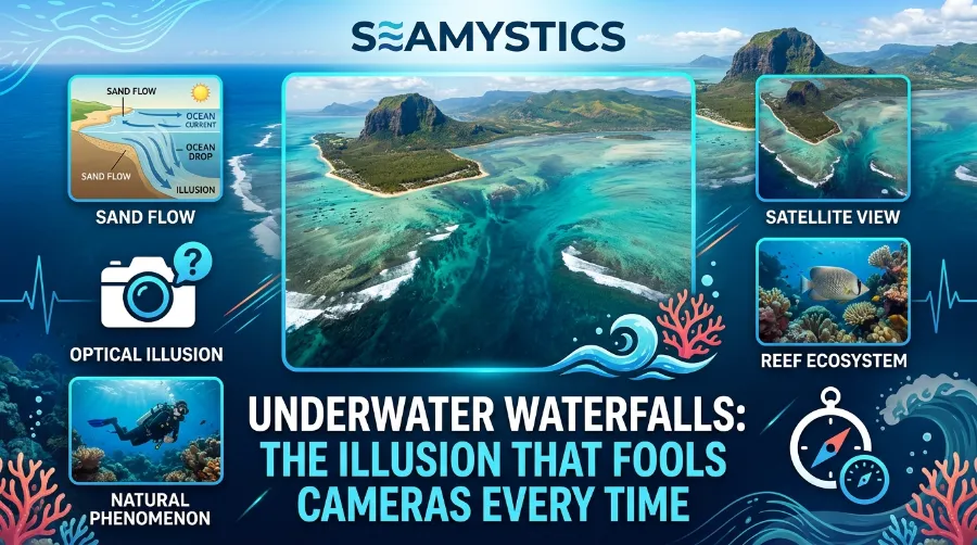 underwater waterfall illusion
