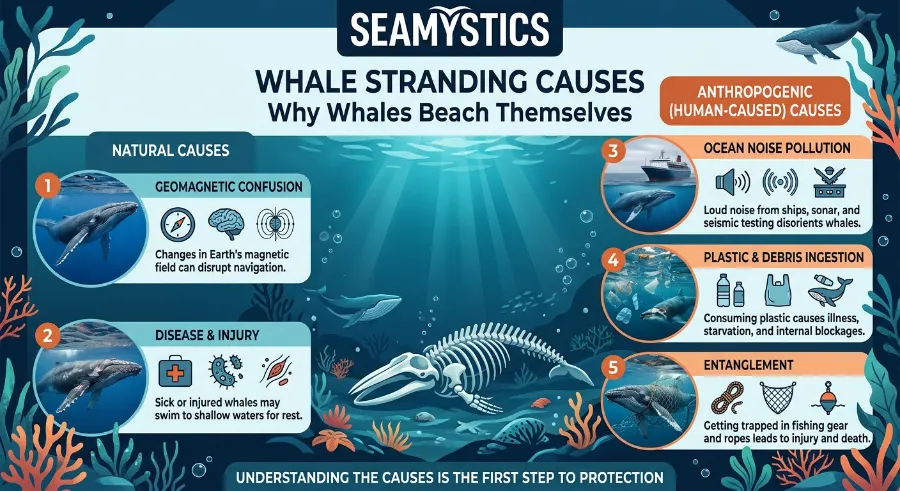 whale stranding causes