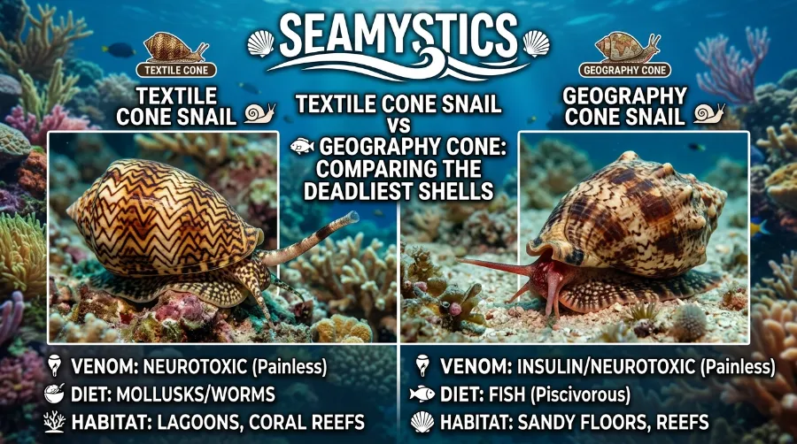 cone snail comparison