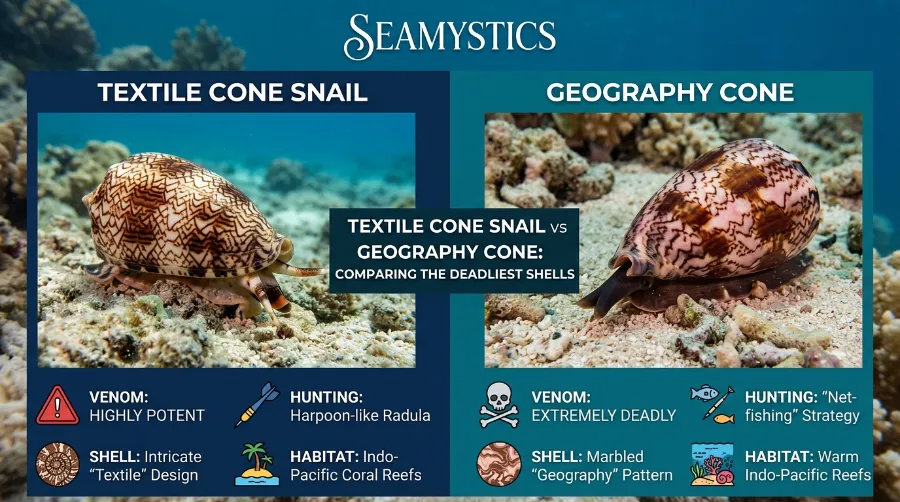 cone snail comparison