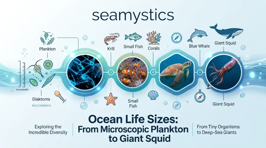 ocean life sizes