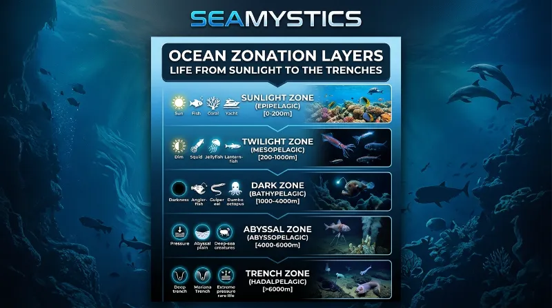 ocean zonation layers