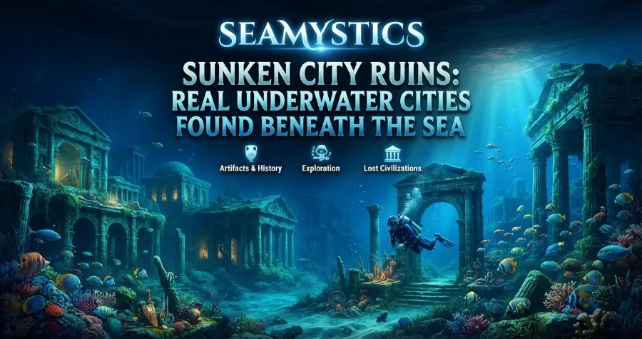 sunken city ruins
