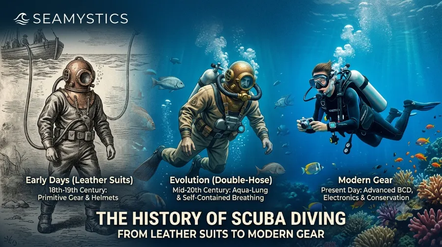 history of scuba diving