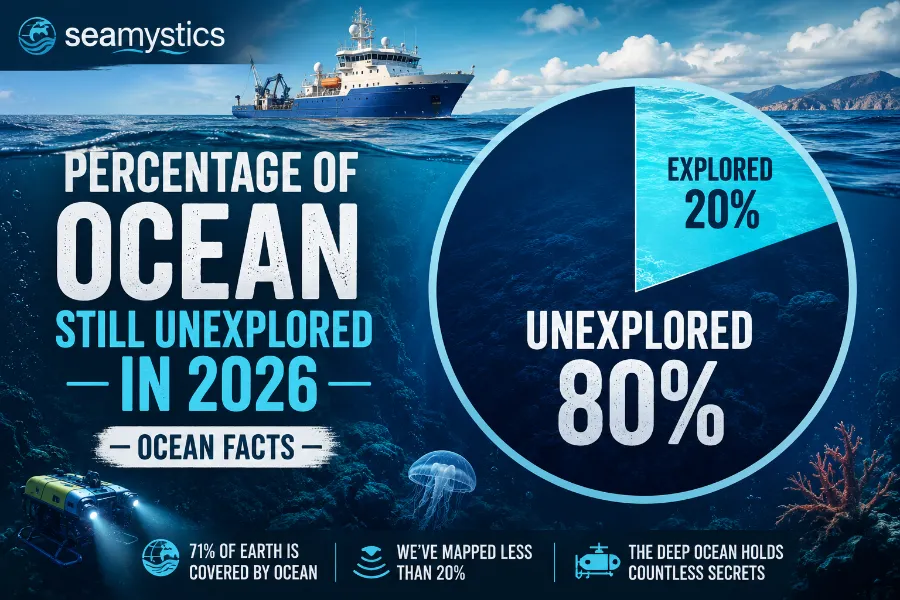percentage of ocean still unexplored