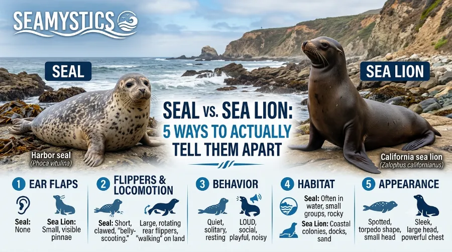 seal vs sea lion