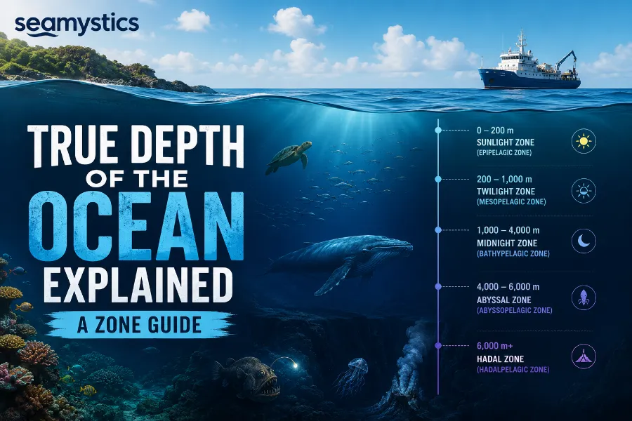 true depth of the ocean explained
