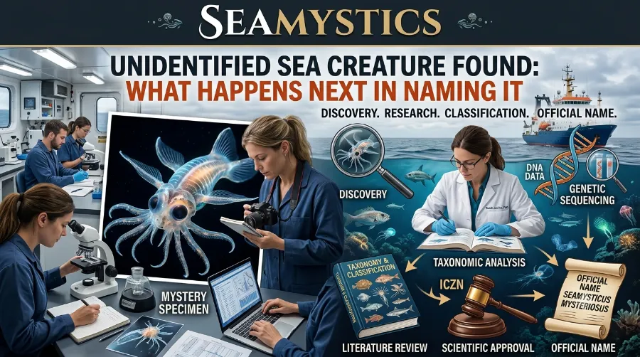 unidentified sea creature found