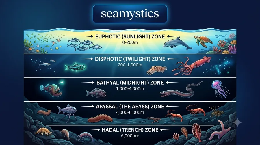 zones of the open ocean ecosystem
