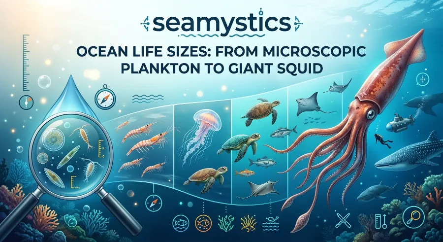 ocean life sizes